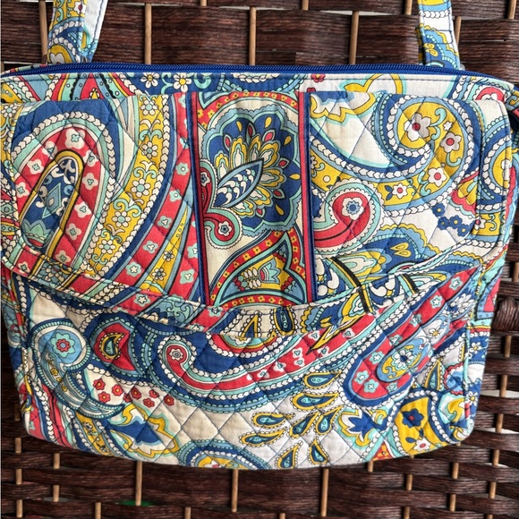 Vera Bradley Colorful Marina Paisley Crossbody Bag Purse Quilted 12x9 Maximalist - Picture 3 of 14